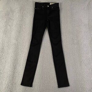 Diesel Skinzee High Jeans Womens 24x32 Black Super Slim Skinny Stretch Denim